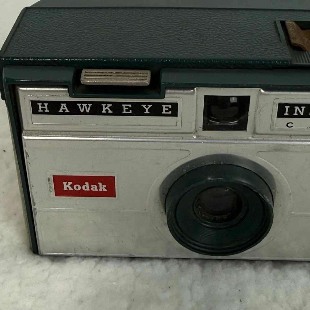 Vintage Kodak 1960's Hawkeye Instamatic Camera Untested Prop Art Deco